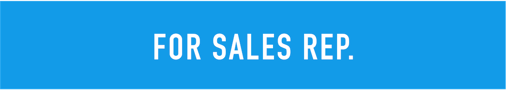 for sales rep.
